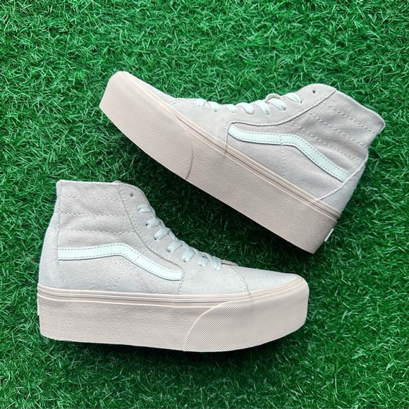 Vans Sk8 Hi Tapered Stackform Suede Shell Platform - Picture 5 of 9